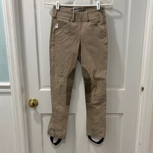 Tailored Sportsman Girls Jods Size 14 Short Trophy Hunter Tan Side Zip